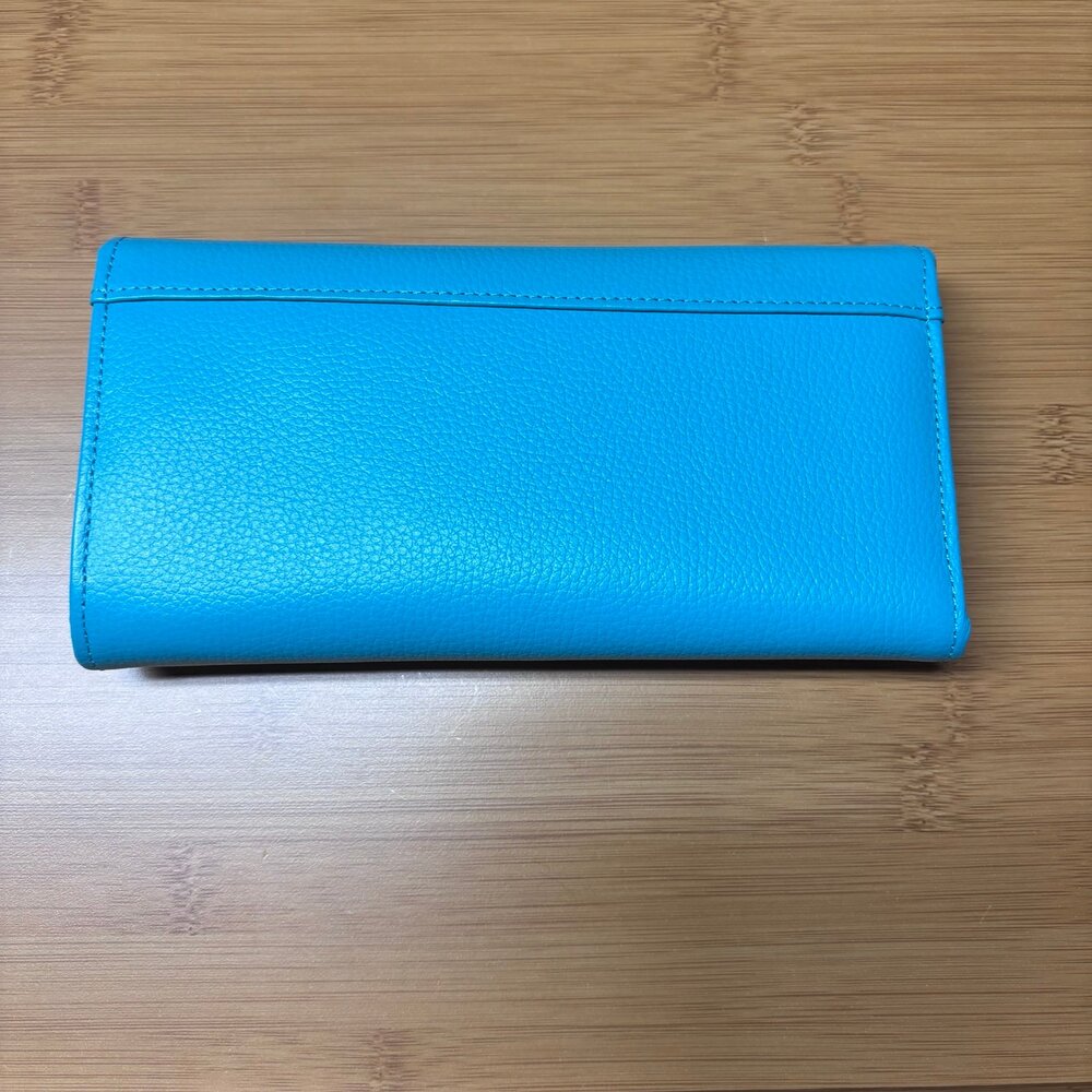 Like New Turquoise Pebble Woman’s Wallet - Picture 2 of 3